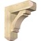 Ekena Millwork Merced Craftsman Rough Sawn Bracket w/ Offset Brace, Douglas Fir, 8"W x 26"D x 26"H BKT0806X26X26MRC04RDF - alternate 1